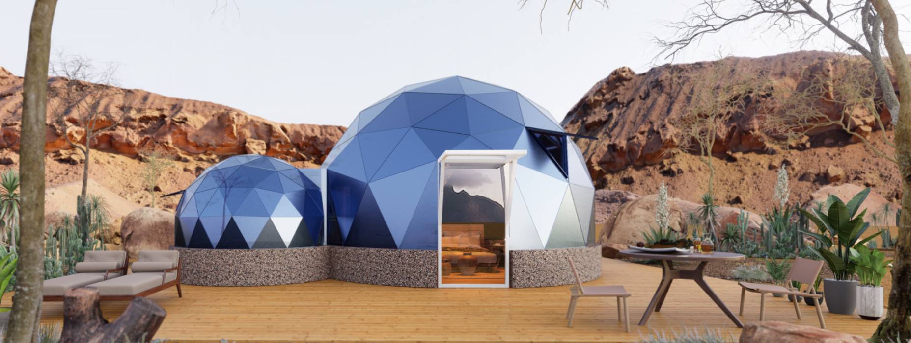 赵县球形智能光伏玻璃星空房